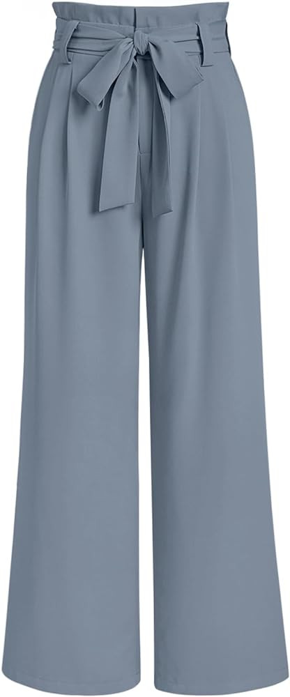 LILLUSORY Wide Leg Dress Pants Women's Paperbag High Waisted Business Casual Trousers with Remova... | Amazon (US)