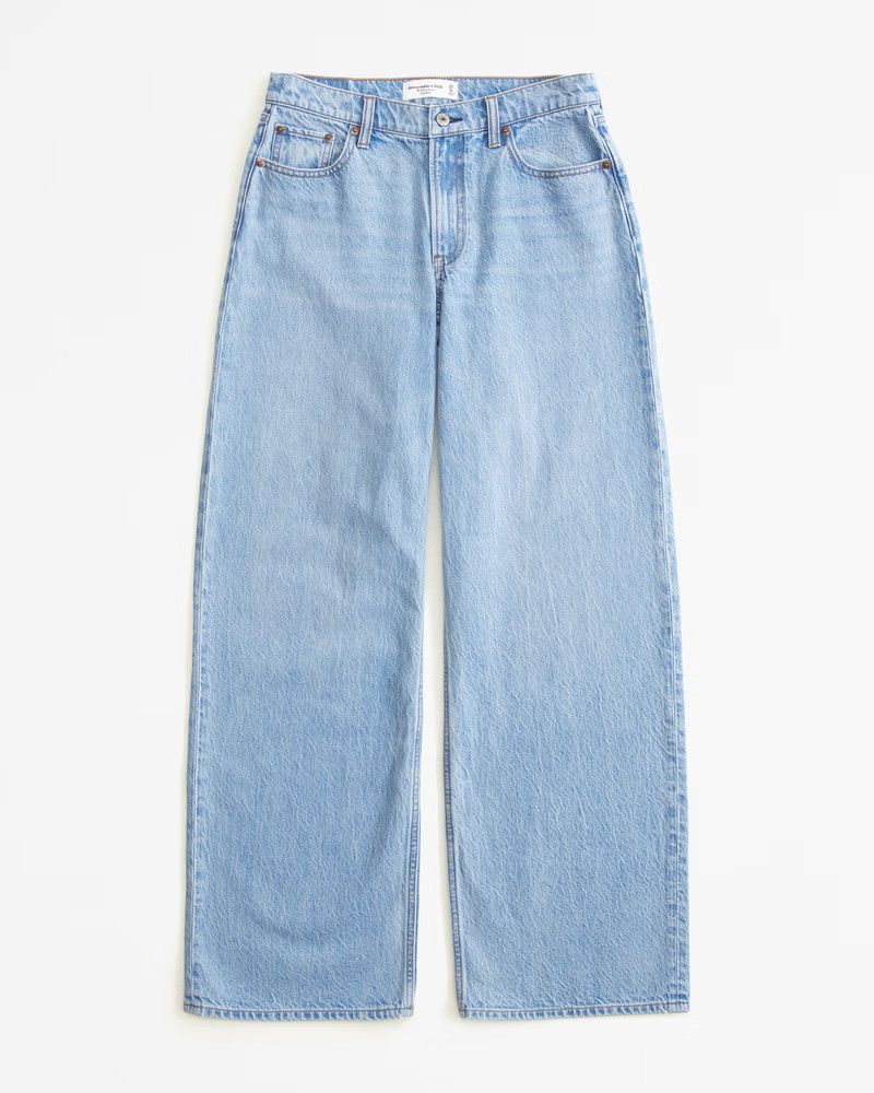 Abercrombie & Fitch Women's Low Rise Ultra Loose Jean in Light - Size 30 LONG | Abercrombie & Fitch (US)