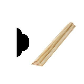 Woodgrain Millwork WG 1215 - 9/16 in. x 1-1/4 in. Solid Pine Screen Moulding 10000868 | The Home Depot