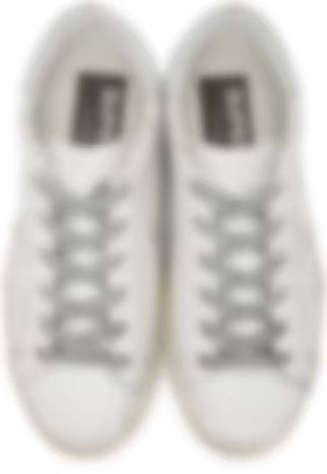 White & Silver Superstar Sneakers | SSENSE