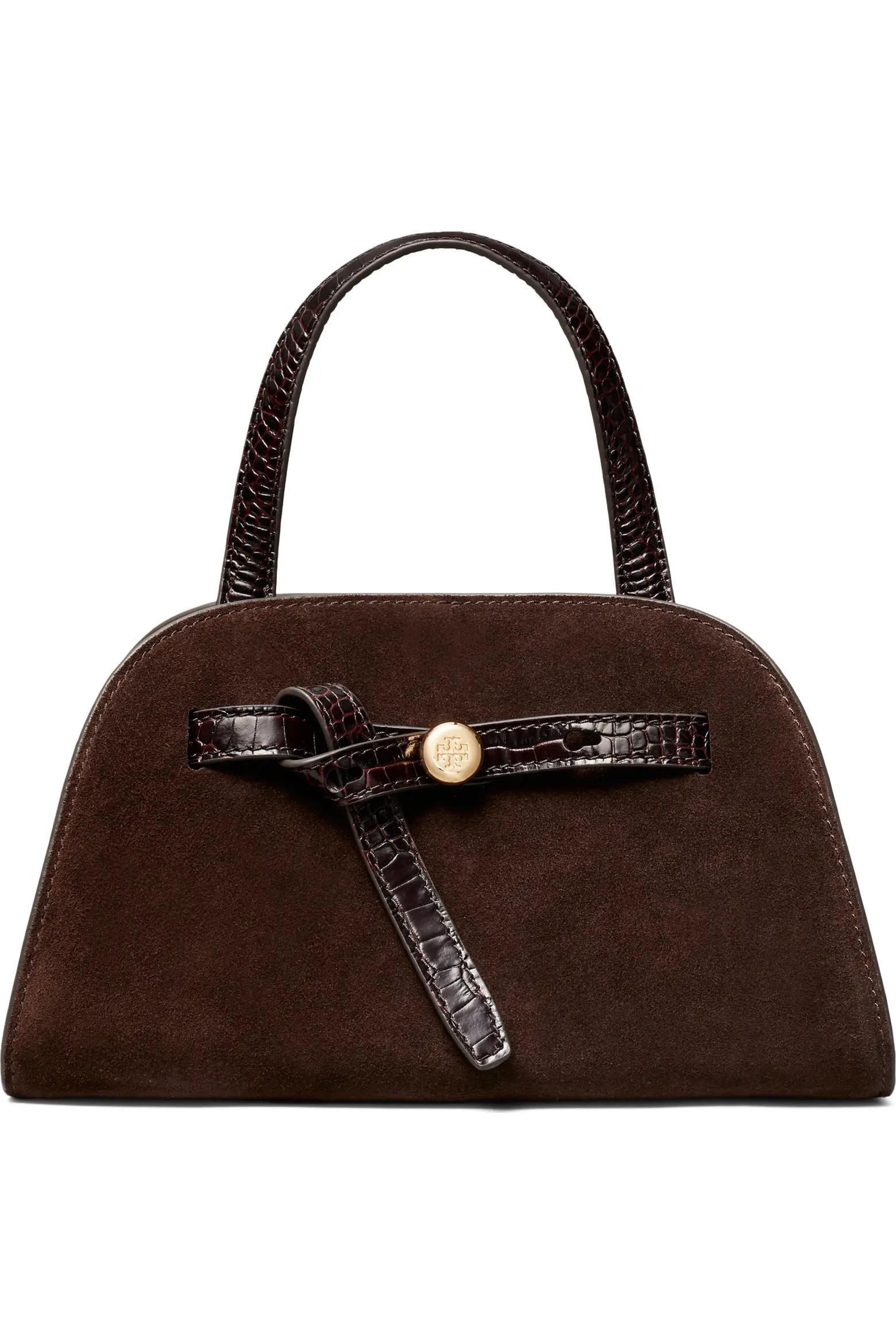Tory Burch Small Romy Suede Bauletto (Women) | Nordstrom | Nordstrom