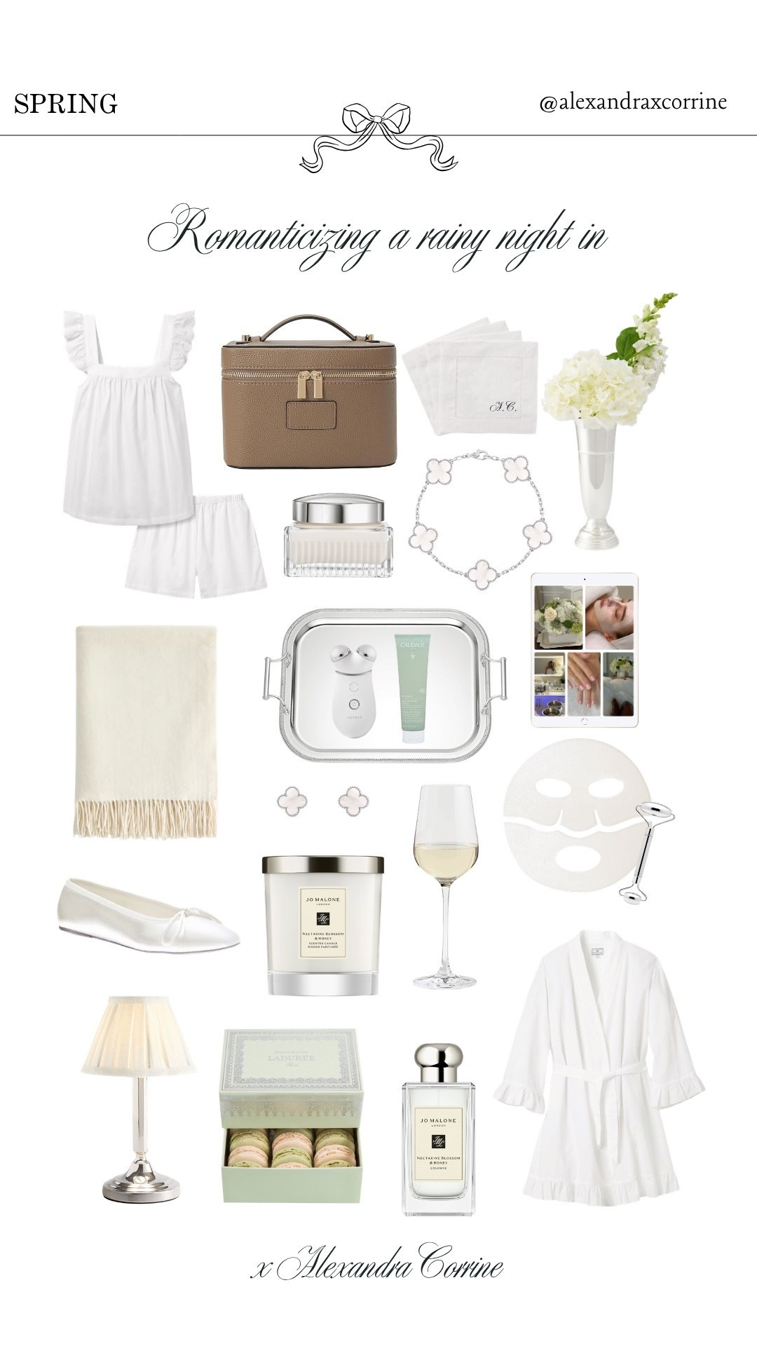 Romanticizing a rainy spring night in 🍸🤍

Spring essentials, self care aesthetic, self care night in, homebody lifestyle, cozy at home, Friday night plans, cozy weekend at home

#LTKSeasonal #LTKselfcare