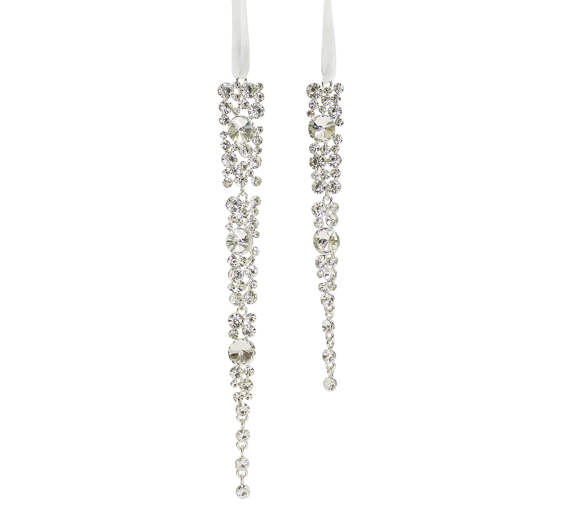 Melrose Jewel Icicle Drop Ornament (Set of 12) | QVC
