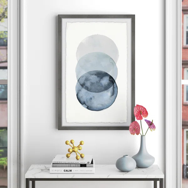 Circles Overlap by Parvez Taj - Picture Frame Print | Wayfair North America