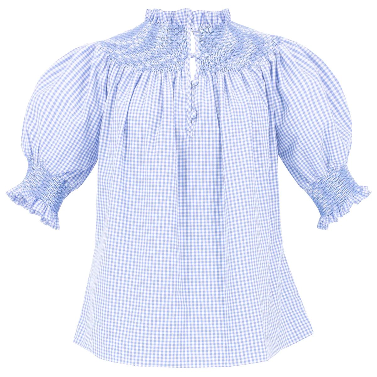 Women's Alice Shirt - Blue Gingham | Dondolo