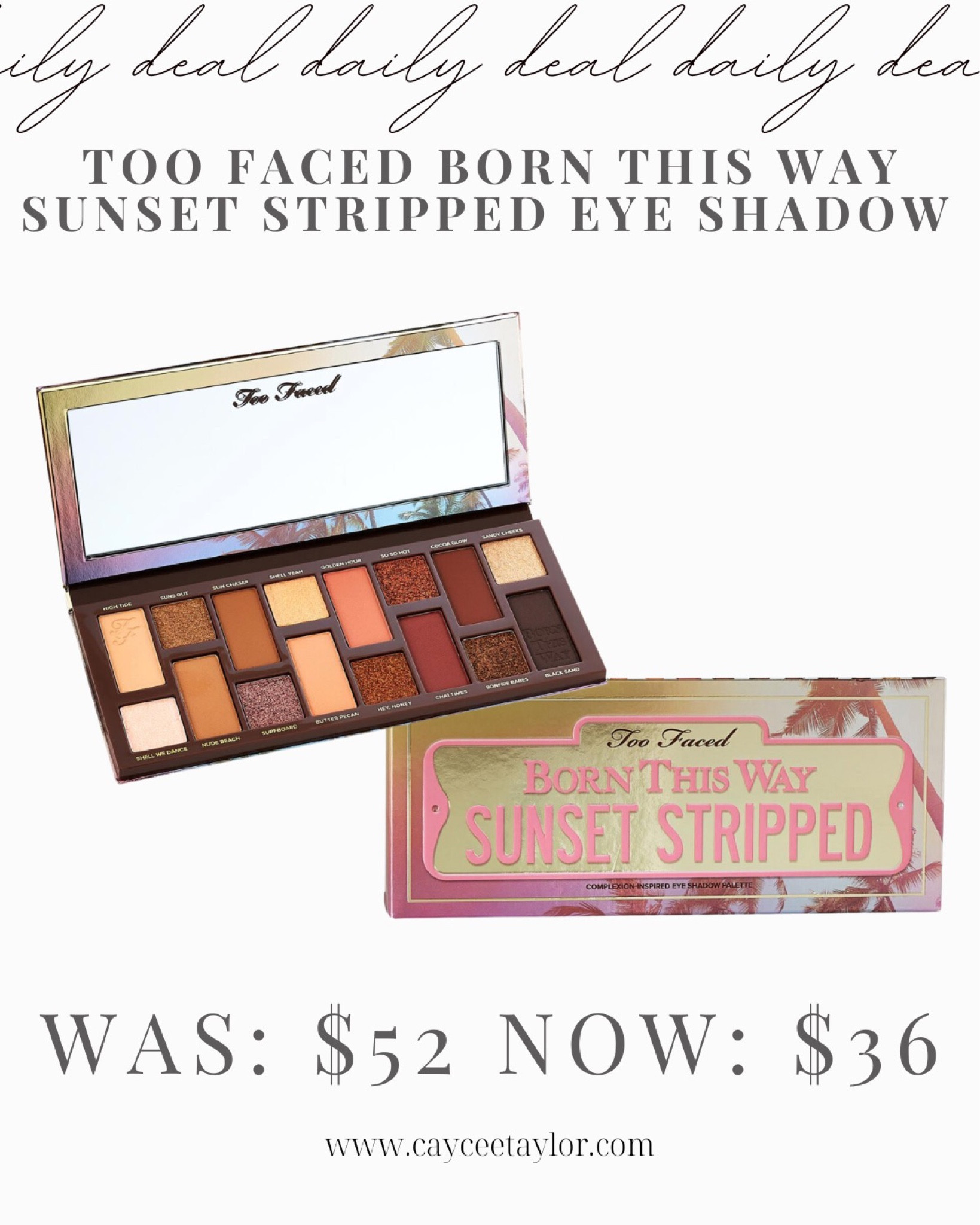 Eyeshadow palette - makeup sale - makeup inspo - beauty finds - Too Faced - beauty care - makeup - daily deal

#LTKsalealert #LTKunder50 #LTKFind