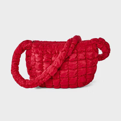 Puffer Crossbody Handbag - Wild Fable™ Red | Target
