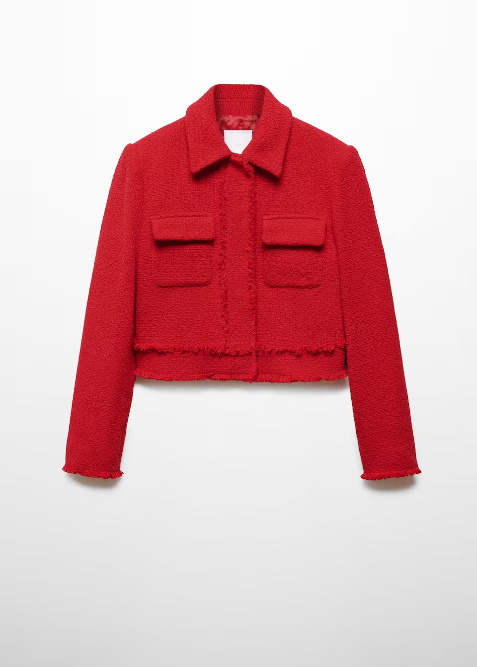Crop tweed jacket -  Women | Mango United Kingdom | MANGO (UK)