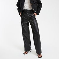Faux Leather Straight Trousers | La Redoute (UK)