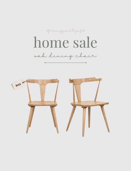 This affordable oak dining chair is back in stock! It’s also available in black. Looks just like the designer one, but half the price!

#LTKhome #LTKsalealert #LTKFind