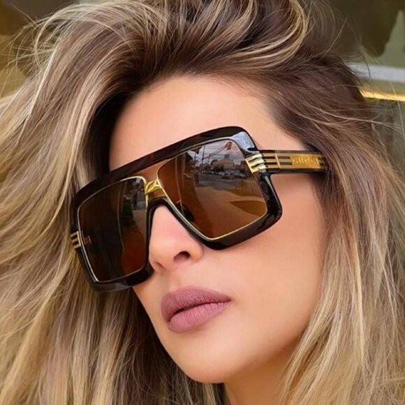 Gucci GG0900S 002 Sunglasses Havana Aviator Frame, Brown Lenses | Poshmark