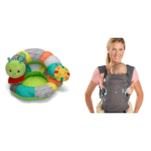 Infantino Prop-A-Pillar Tummy Time & Seated Support - Pillow Support & Flip Advanced 4-in-1 Carrier - Ergonomic, convertible, face-in and face-out front and back carry for newborns | Amazon (US)
