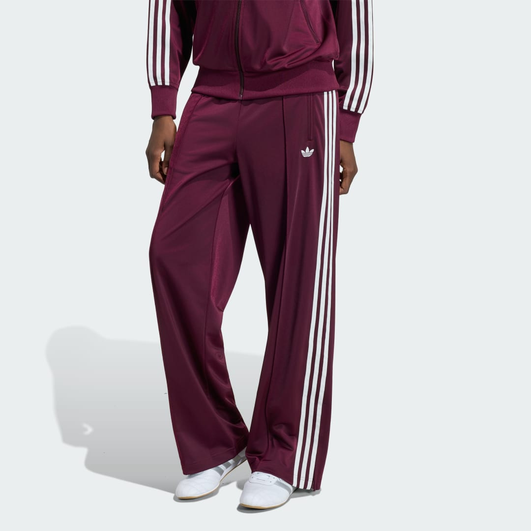 adidas FIREBIRD ADICOLOR LOOSE TRACK PANTS Maroon XS - Womens Originals Pants | adidas (US)