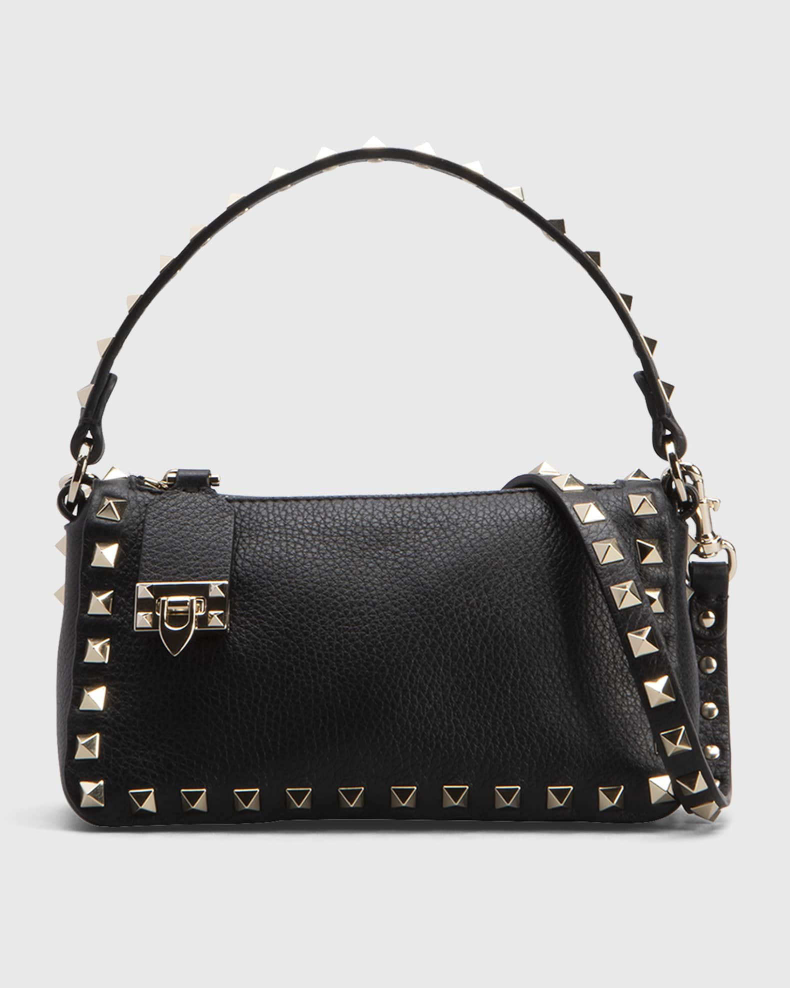Valentino Garavani Rockstud Calfksin Small Shoulder Bag | Neiman Marcus