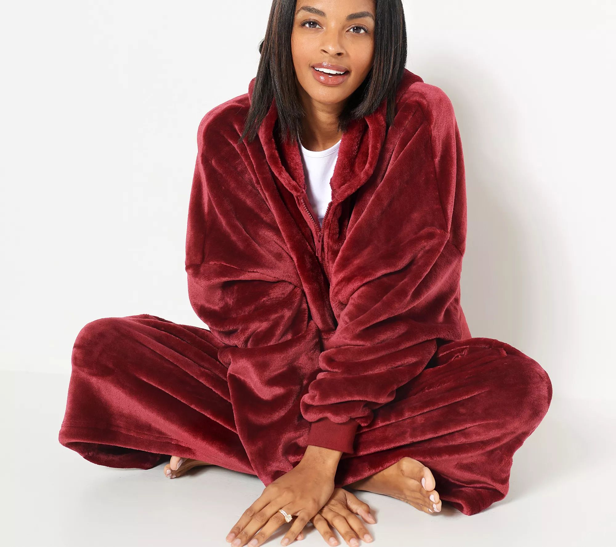 The Comfy Dream Light Quarter-Zip Wearable Blanket - QVC.com | QVC