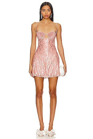 Jia Mini Dress in Electric Pink Floral | Revolve Clothing (Global)