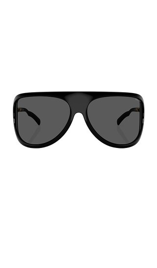Miu Miu Shield Sunglasses in Black. | Revolve Clothing (Global)