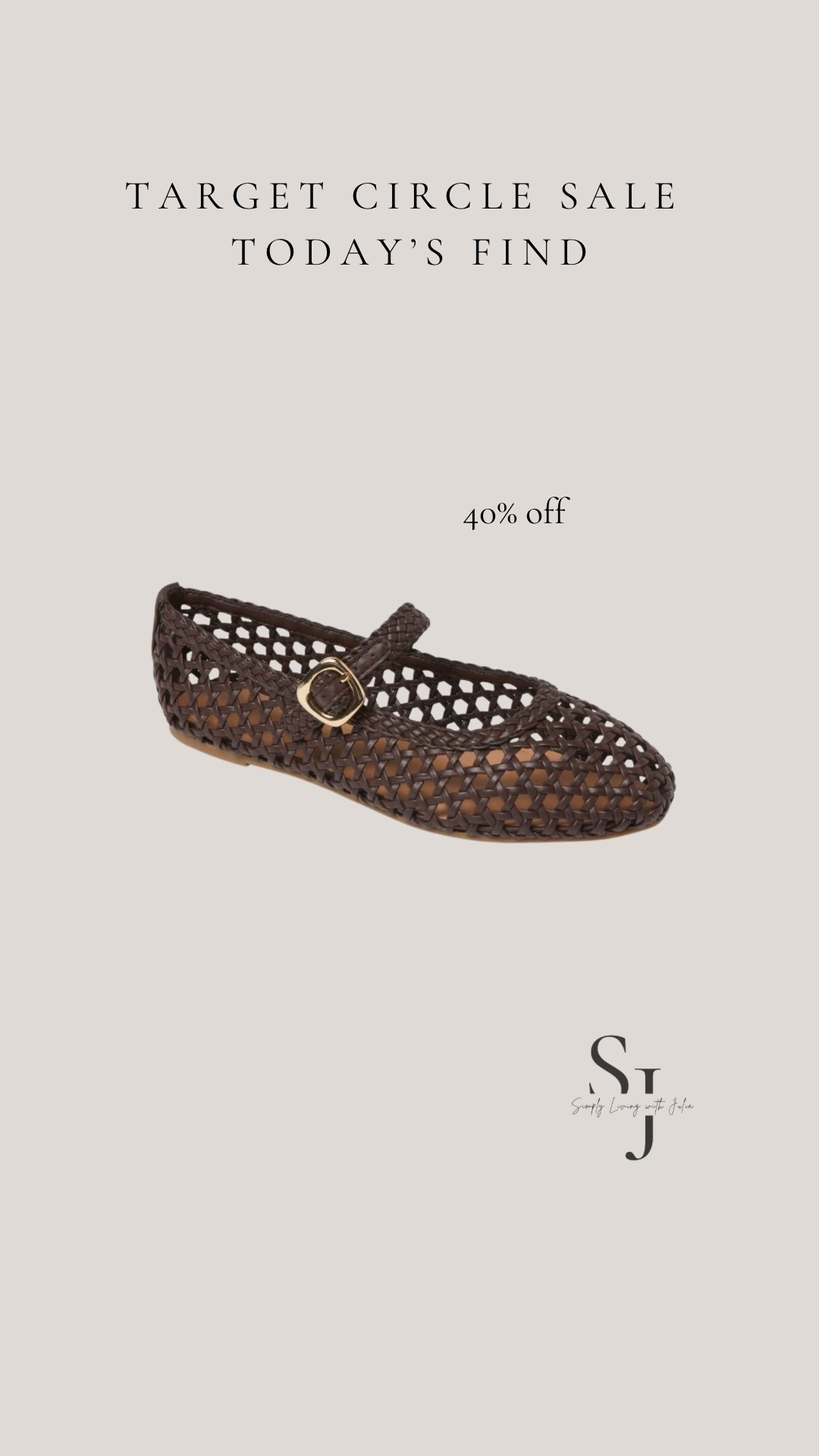 Target Circle week! Grabbed these adorable flats perfect for Spring and Summer. 40% off today only making them $23! 

#LTKSeasonal #LTKootd #LTKSaleAlert