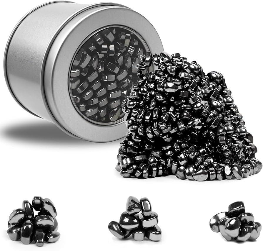 Ferrite Putty Black Over 500 Weak Magnetic Ferrite Stones, Satisfying Magnet Rocks Desk Toys for ... | Amazon (US)