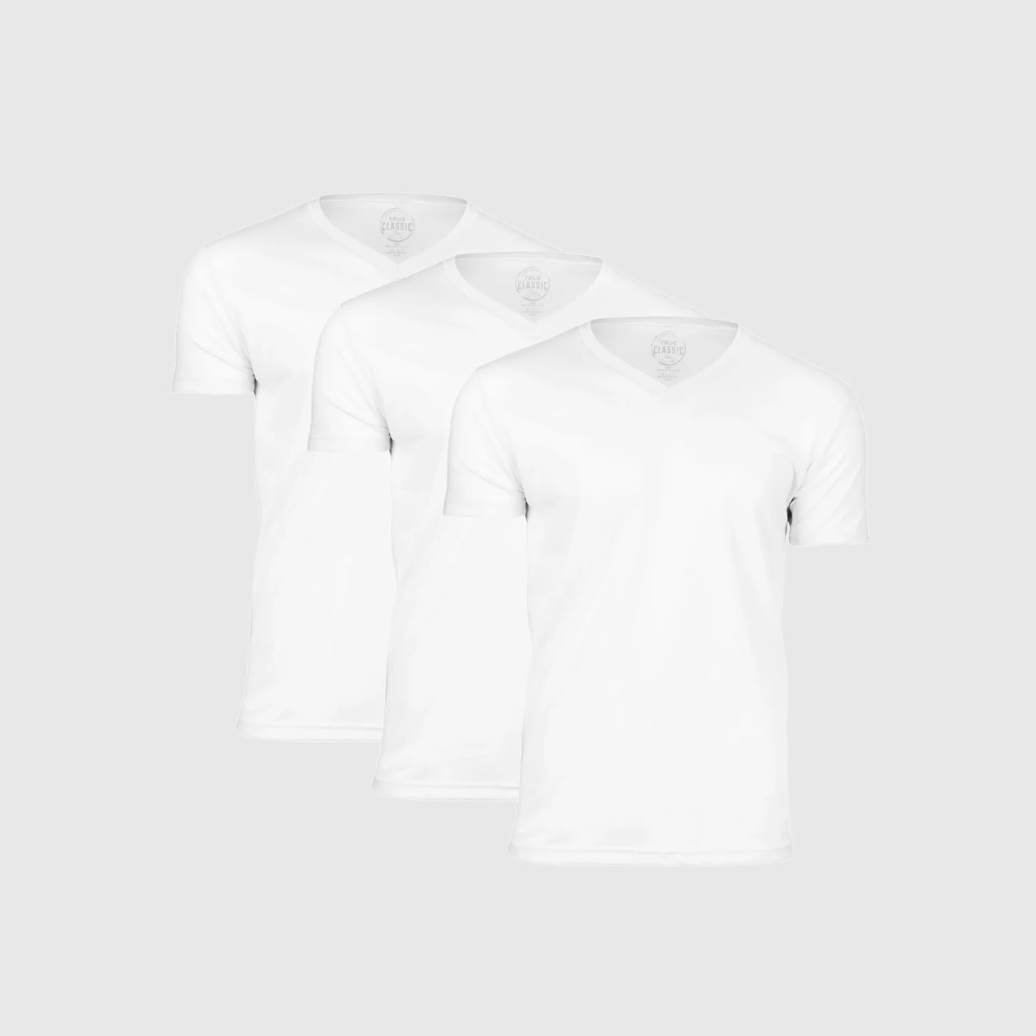 All White V-Neck Tee 3-Pack | True Classic