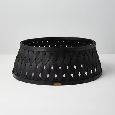 Woven Wood Holiday Tree Collar - Hearth & Hand™ with Magnolia | Target
