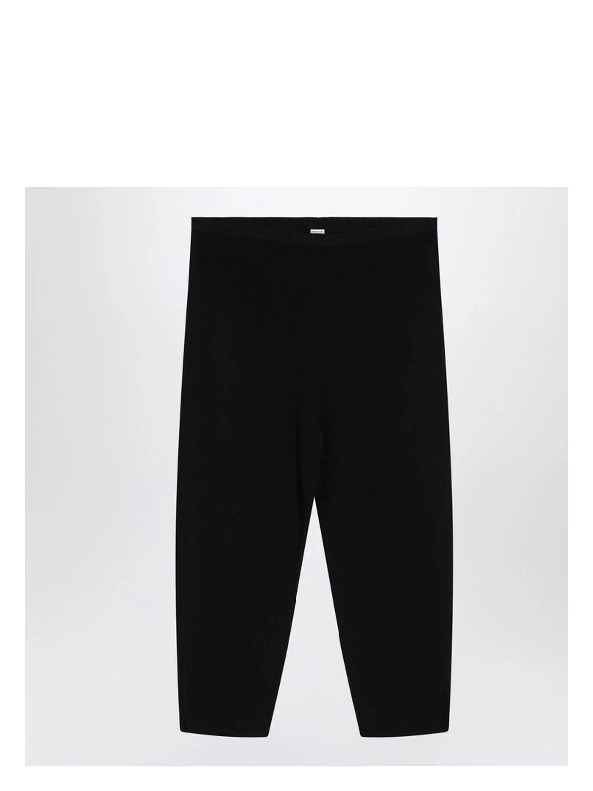 Toteme Women's Straight Trousers In Cotton Blend in Black | Size 38 | 252 Color WRB0248FB0391 | LOZURI