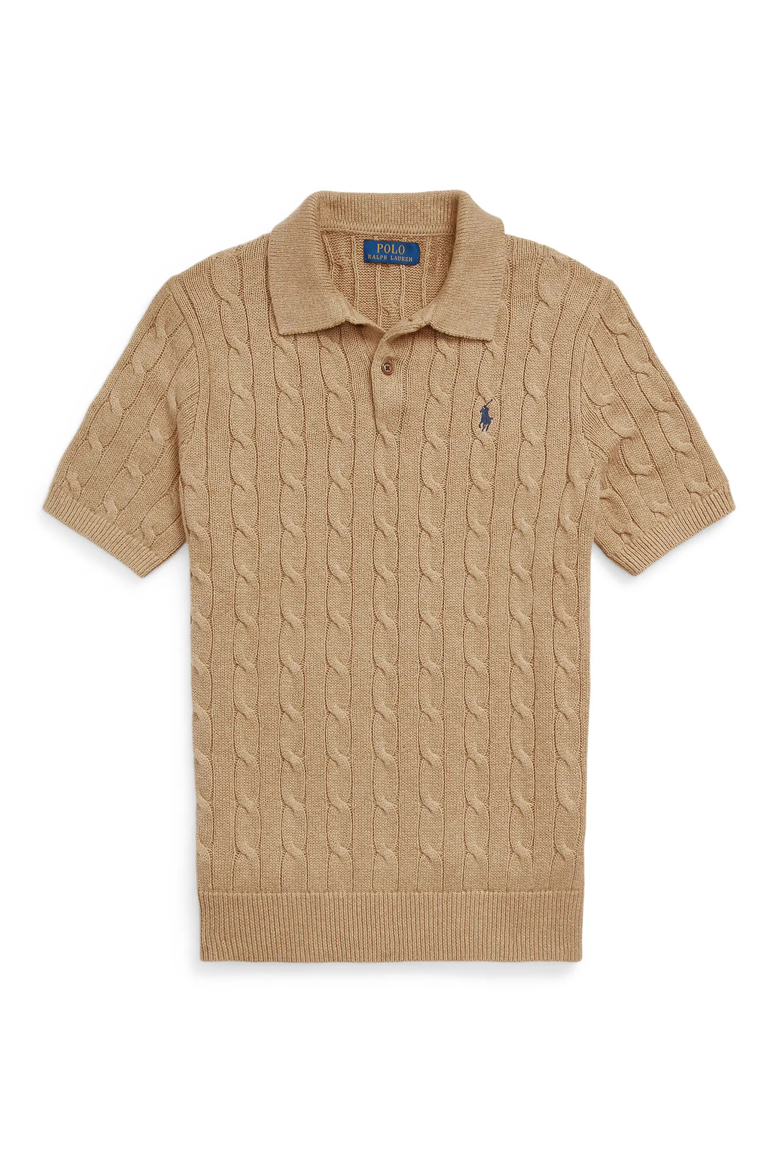 Cable-Knit Cotton Polo Sweater (Men) | Nordstrom | Nordstrom