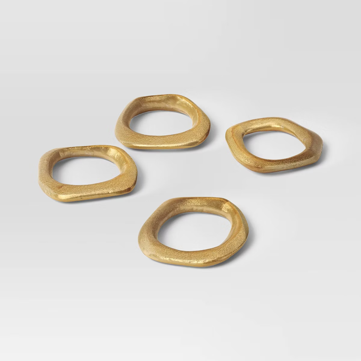 4pk Napkin Rings Brass Finish - Threshold™ | Target