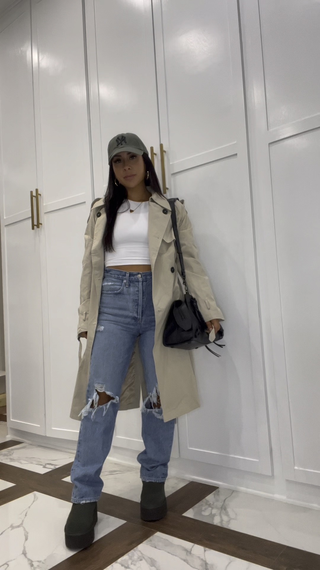 Favorite jeans!! Size down. Usually 26 I wear 24 in these. Trench is amazon and so good!!! Hat and tank are also amazon!

Simple outfit
Fall outfit inspo 
Simple fall outfit 
Denim jeans 
Ugg platform
Ugg minis
Trench coat
AMAzon find 
Chelsea Boots
Fall Dresses
Halloween Decor
Costume Idea
Christmas
Leather Leggings
Fall Shoes
Black Dress
Shacket
Sweater Dress

Fall Decor
Jeans
Bedding
Fall Fashion
Halloween
Leggings
Date Night
Fall Wedding
Booties
Coffee Table

  
 
#liketkit      


#LTKtravel #LTKmens #LTKfit #LTKHoliday #LTKitbag #LTKwedding #LTKbeauty #LTKunder50 #LTKworkwear #LTKcurves #LTKSeasonal #LTKshoecrush #LTKHalloween #LTKfamily #LTKunder100 #LTKstyletip