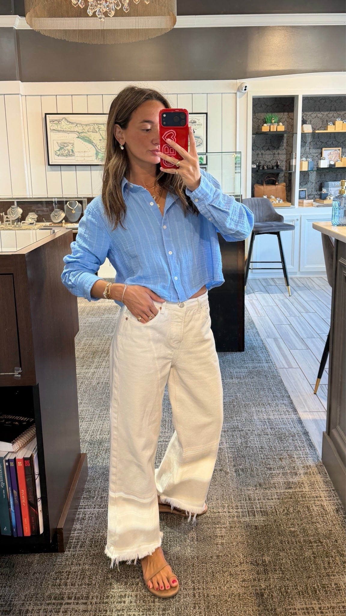 Small top and 24 Parke jeans!