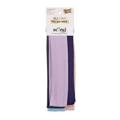 scunci Stretch Polyester Headbands - Pastels - 10pcs | Target