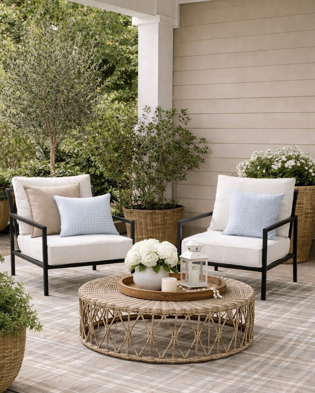 Walmart Outdoor Patio Finds That Look High-End

Follow @farmtotablecreations on Instagram for more home finds 🤍

Everything that makes this space feel complete—the chairs, pillows, rug, and woven coffee table—are all budget-friendly Walmart finds. I love how the neutral tones keep it looking elevated, while the mix of textures (metal, wicker, and soft textiles) adds so much dimension. It’s such an easy way to create a cozy outdoor setup that looks designer without the high price tag.

#outdoorfurniture | #patiodecor | #coffeetable | #outdoorrug | #walmartfinds

#LTKHome #LTKSeasonal