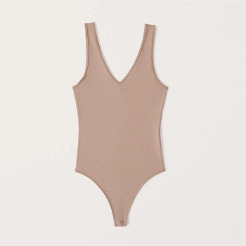 Seamless V-Neck Bodysuit | Abercrombie & Fitch (US)