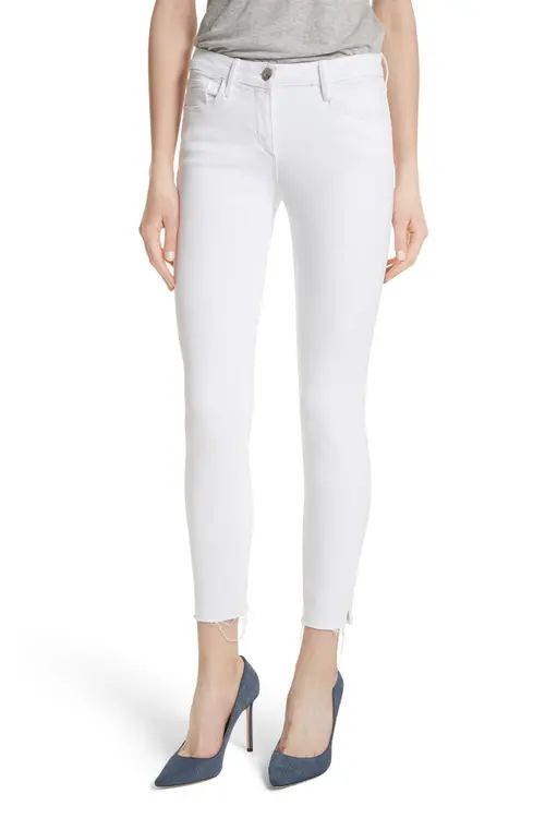 3x1 NYC W2 Crop Skinny Jeans (White Tear) | Nordstrom