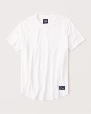 Short-Sleeve Curved Hem Tee | Abercrombie & Fitch US & UK
