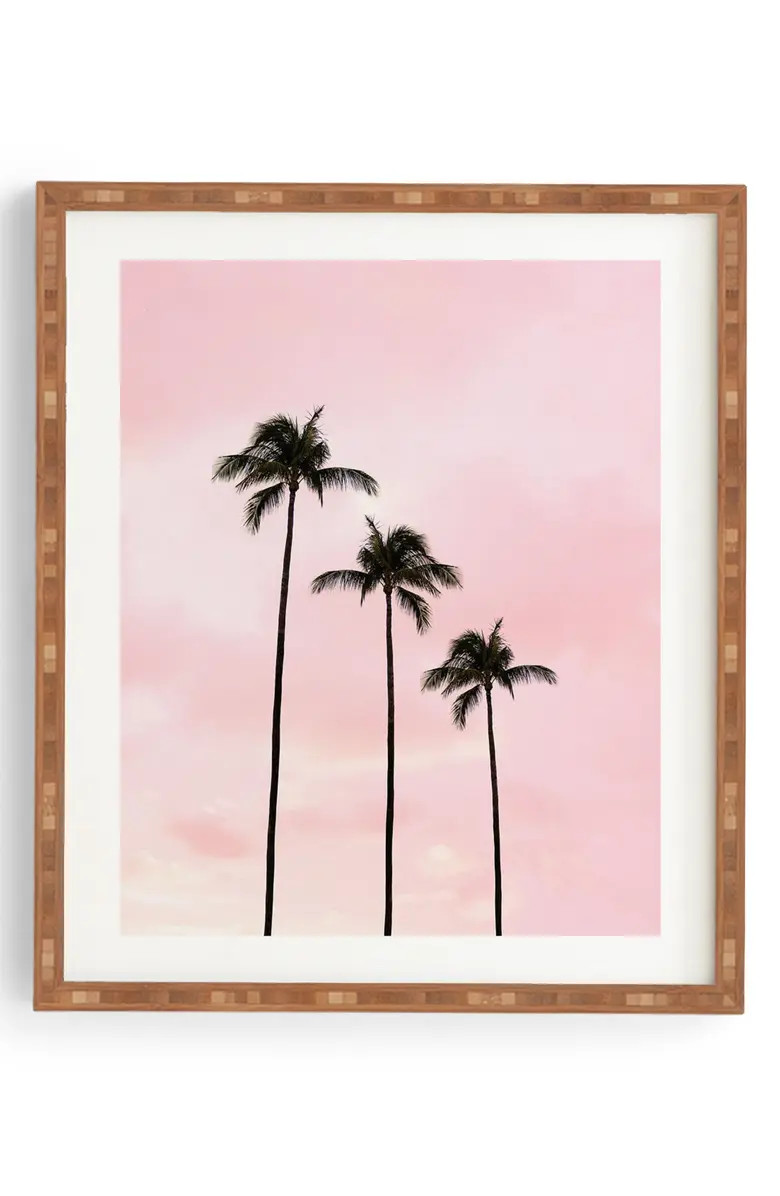 Palm Trees & Sunset Framed Wall Art | Nordstrom