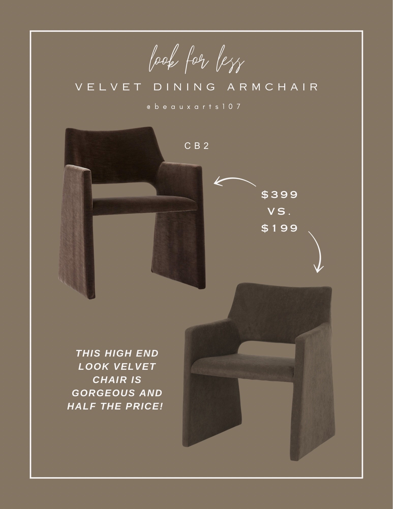 Save on this gorgeous high end look designer dining armchair for half the price!

#LTKHome #LTKSaleAlert