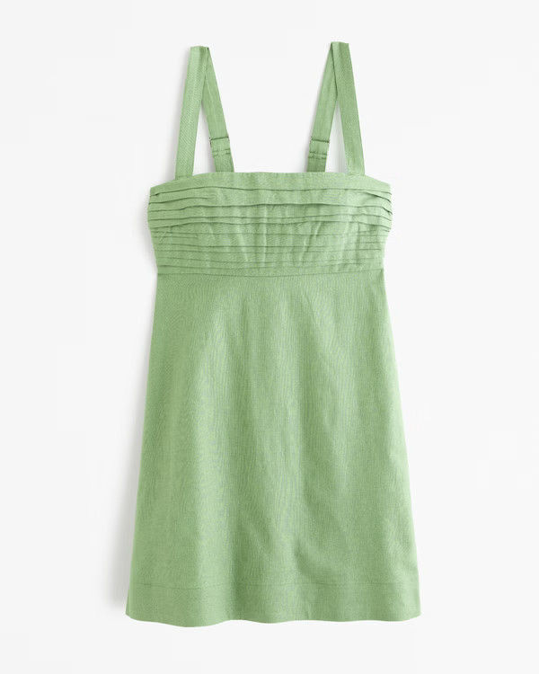 Emerson Linen-Blend Skort | Abercrombie & Fitch (US)