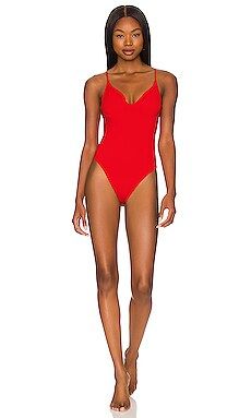 Good American Show Off One Piece in Bright Poppy from Revolve.com | Revolve Clothing (Global)