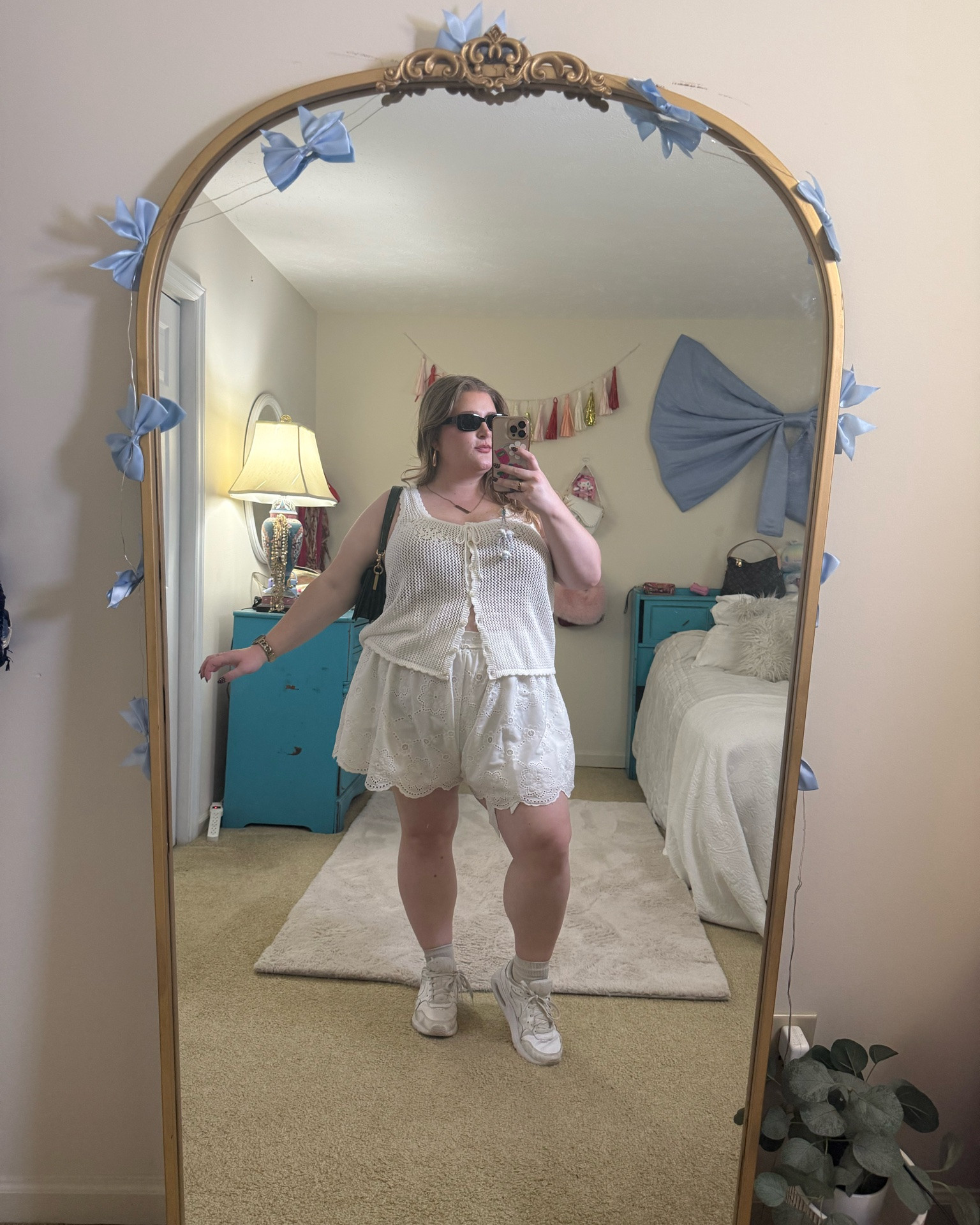Monochromatic white look full of lace and knitwear for summer? Yes please! I love this plus size curvy girl summer outfit for elevated casual days. So chic!

#LTKootd #LTKPlusSize #LTKMidsize