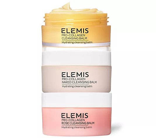 ELEMIS Pro-Collagen Cleansing Balm Gift Trio | QVC