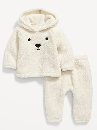 Unisex Sherpa Hoodie and Pants Set for Baby | Old Navy (US)
