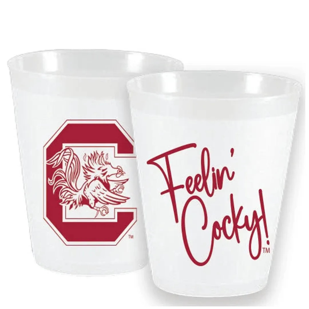 South Carolina Cups - 10 Pack - Officially Licensed Feelin Cocky Gamecocks Reusable 16oz Frost Fl... | Etsy (Global)