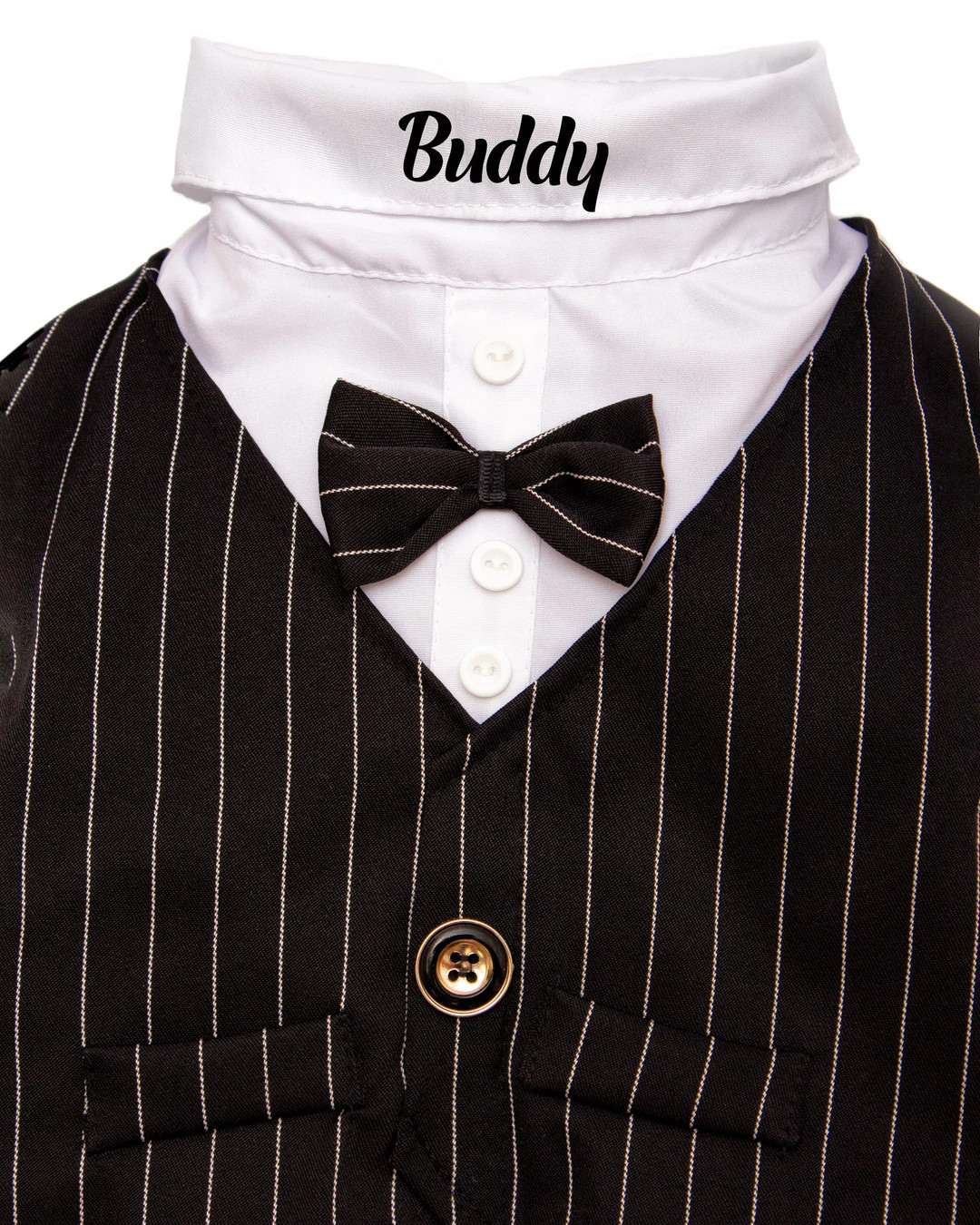 Customized Gentlemen Dog Suits for Wedding, Formal White Shirt for Small Dogs, Bowtie Dog Clothes... | Etsy (US)