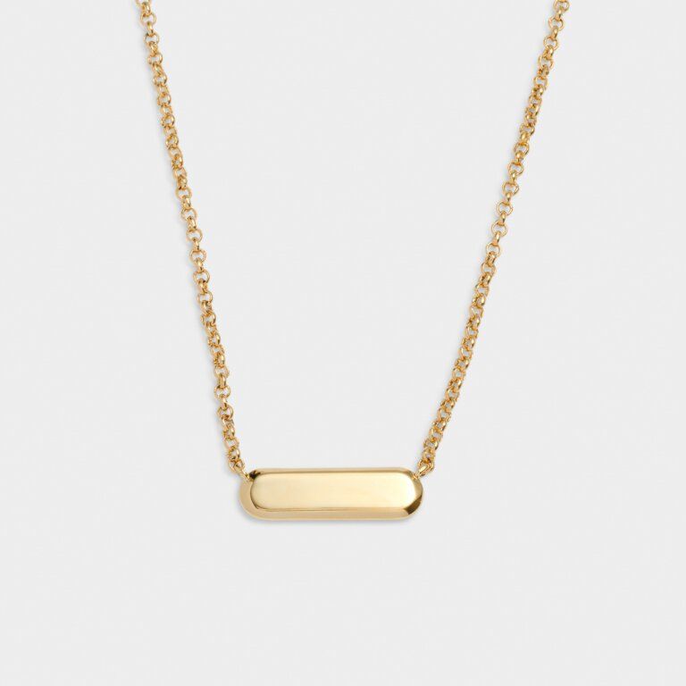 'With Love' Waterproof Gold Signet Necklace | Katie Loxton Ltd. (UK)