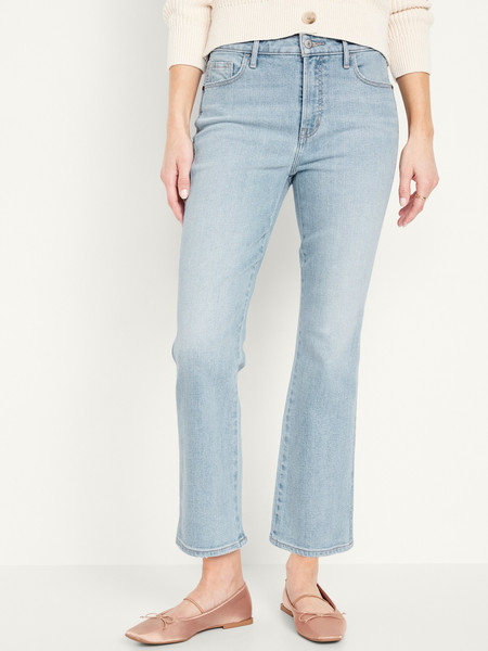 High-Waisted 90s Cropped Flare Jeans | Old Navy (US)