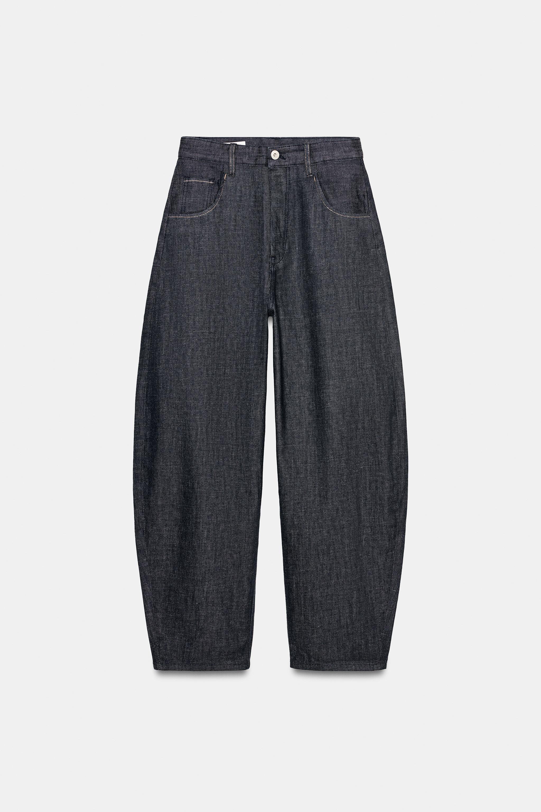 TRF HI-RISE BARREL JEANS | Zara US