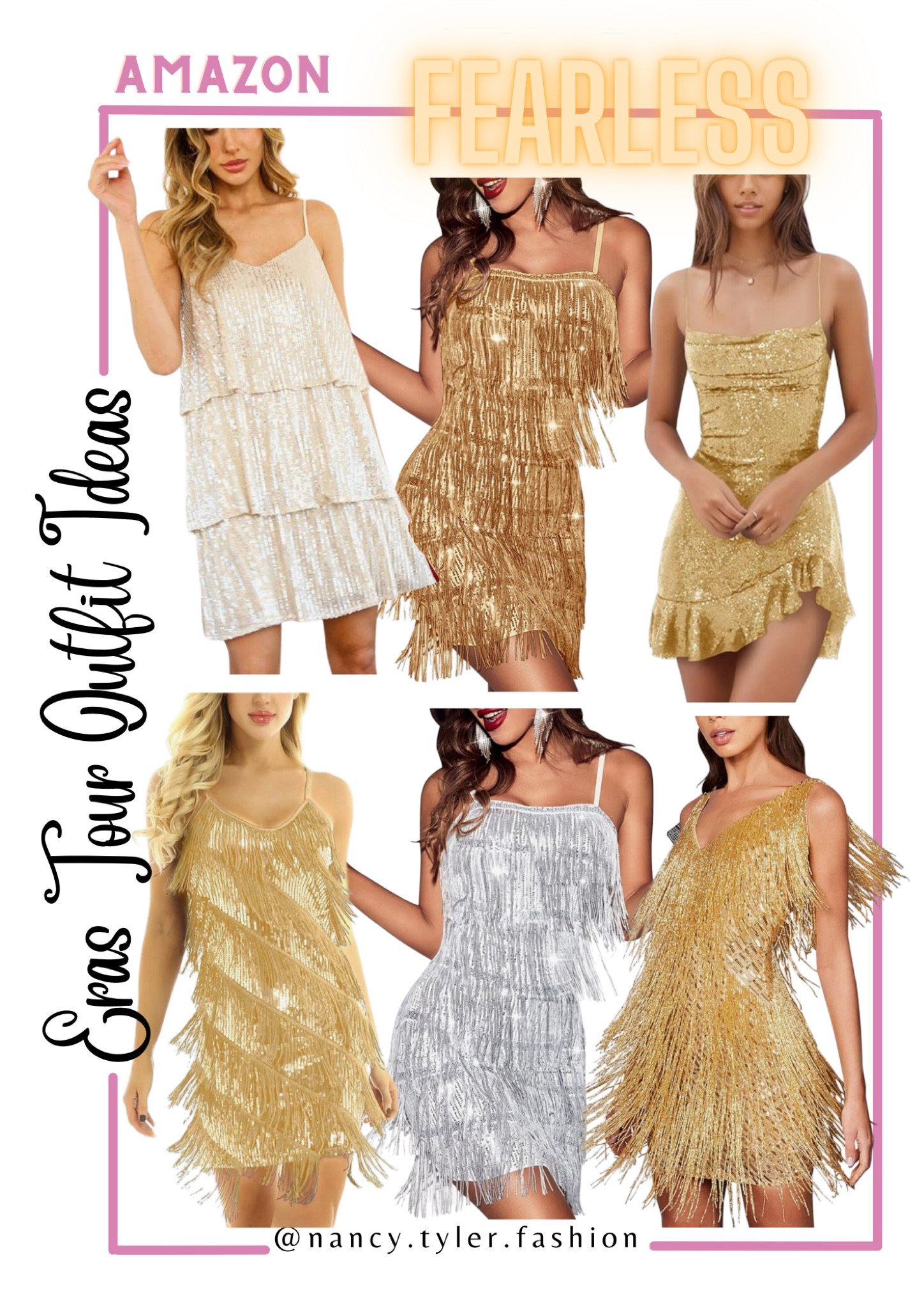 Fearless Era outfits ⭐️💛 ✨ Taylor Swift Eras Tour 2024 outfit ideas! I linked some other items to this post as well.
#TaylorSwift #ErasTour #FearlessTaylorSwift #TaylorSwiftFearless Taylor Swift Eras Tour Ideas, Taylor Swift Fearless Era, Taylor Swift Fearless, Taylor Swift Movie, Taylor Swift outfits, Taylor Swift Eras Tour outfit ideas, Taylor Swift Eras Tour inspo, Taylor Swift inspo, Taylor Swift Eras Tour Fearless outfits, Taylor Swift sparkly outfits, sequin outfits, gold sequin outfits, sequin dresses, cowboy boots outfit, sparkly boots outfit, sequin skirts 

#LTKParties #LTKFindsUnder50 #LTKStyleTip