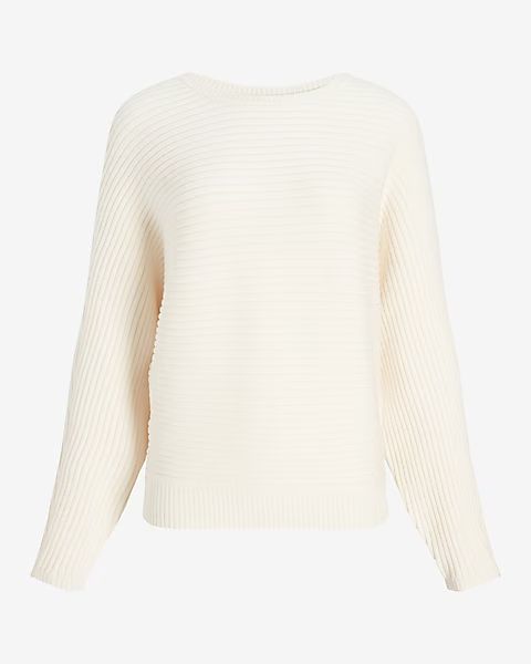 Ribbed Dolman Sleeve Sweater | Express