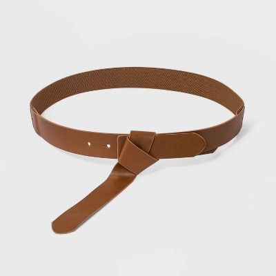 Women's Wrap Stretch Belt - Universal Thread™ Cognac | Target